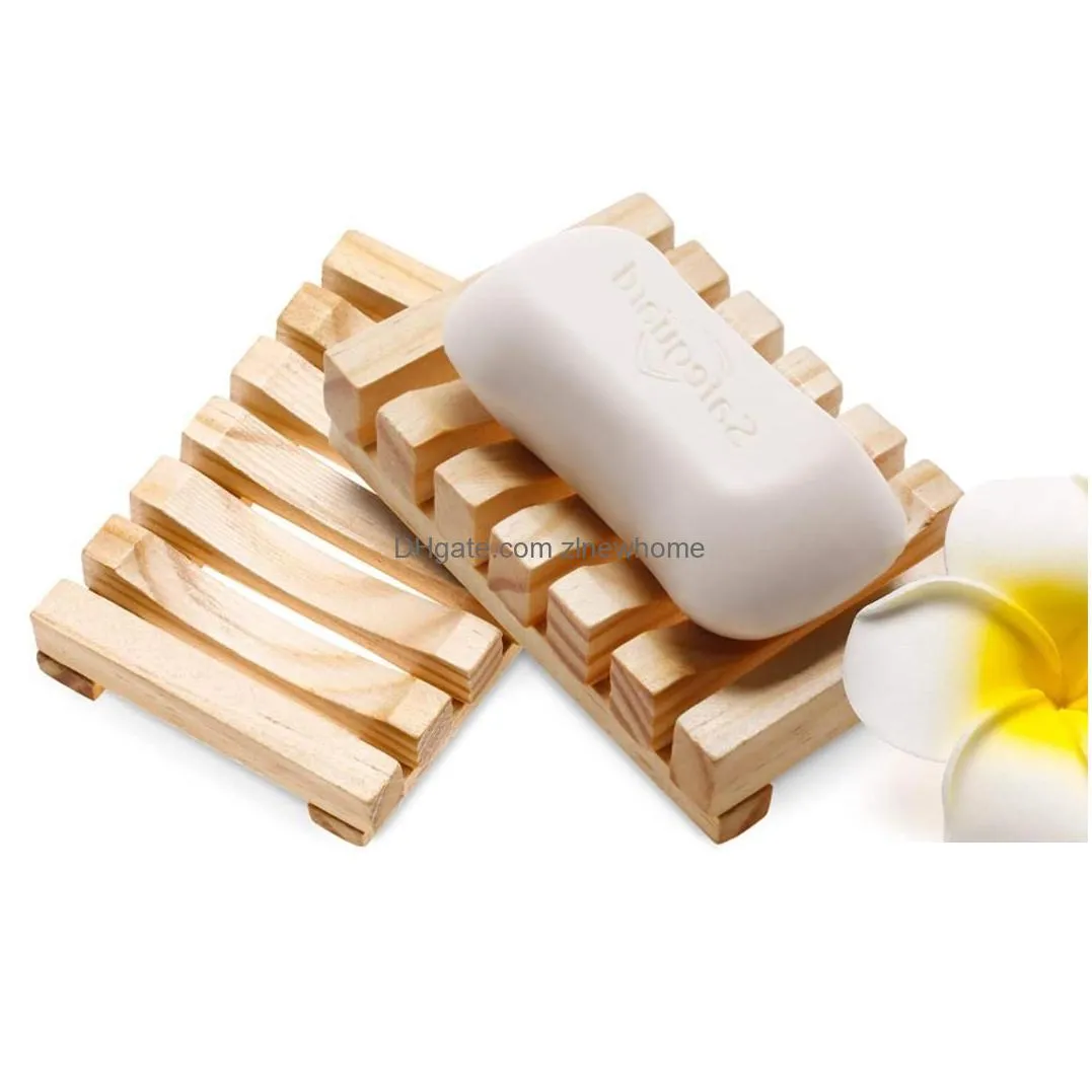 soap box natural bamboo dishes bath soap holder bamboo case tray wooden prevent mildew drain box bathroom washroom tools