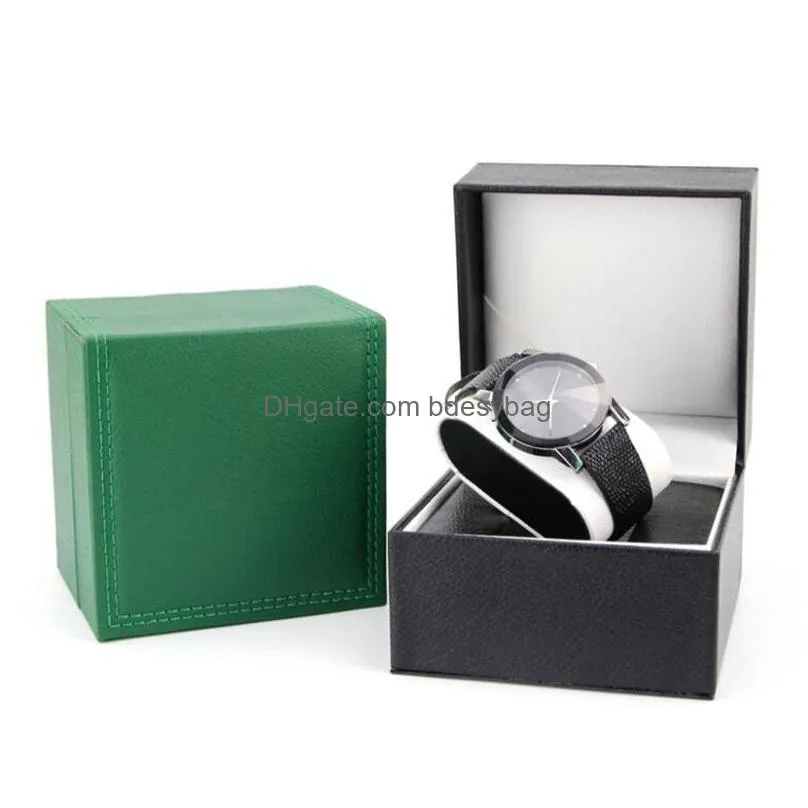 pu leather watch gift box fashion jewelry bracelet storage case with removable pillow wristwatch display boxes