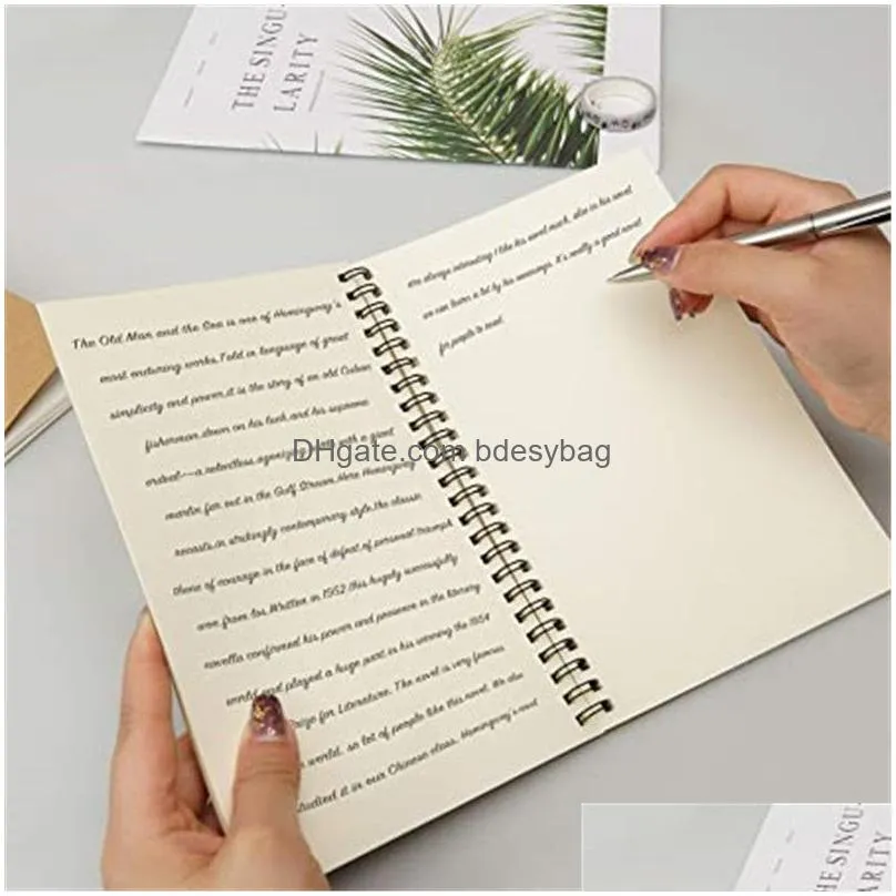 soft cover notebook journals planner notepads spiral diary notebook planner with unlined paper for office students school