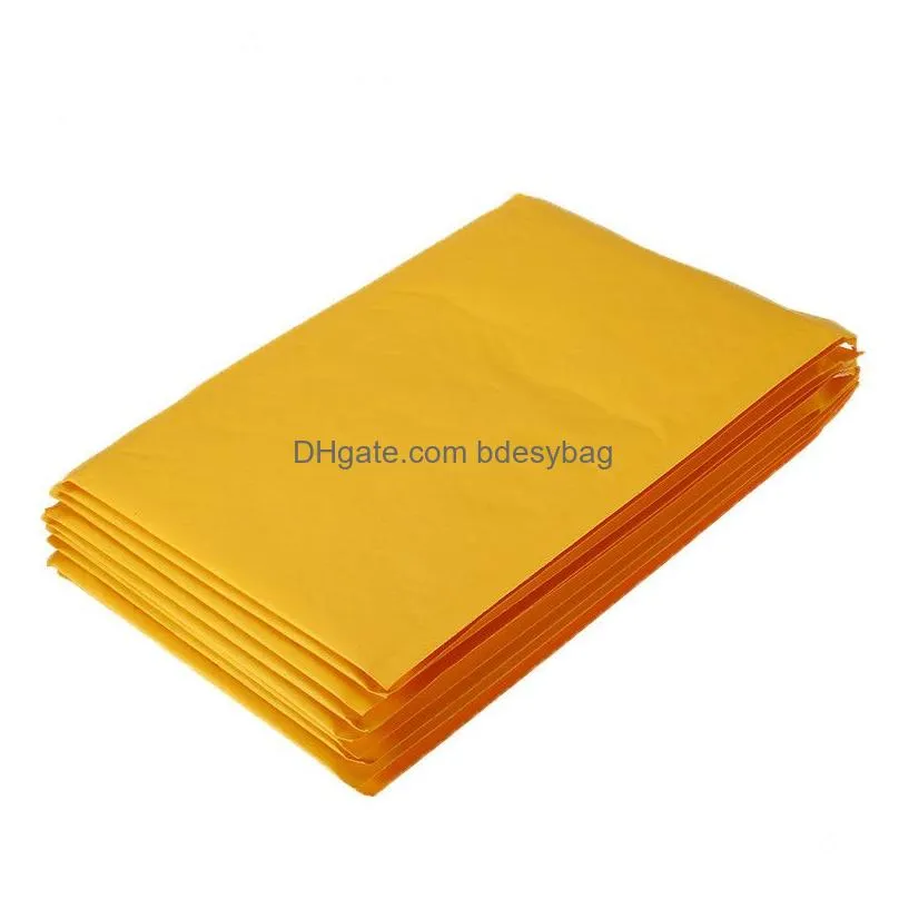 bubble bag film envelope shock-proof logistics delivery bags yellow kraft paper clothing packaging