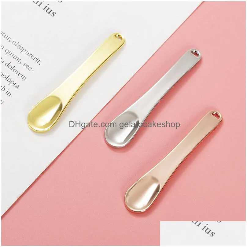 mini face cream spoon facial mask spoon party favor portable skin care beauty cosmetic spatula spoons eye creams stick