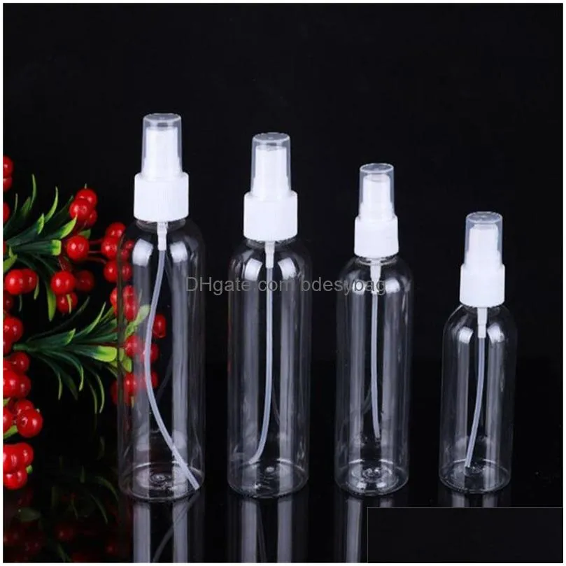 5ml 10ml 20ml 30ml 50ml 60ml 80ml 100ml plastic spray bottle empty refillable bottles perfume pet container