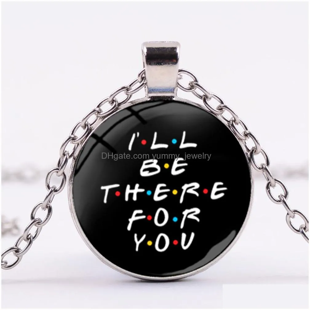 funny monicas door frame necklace friends tv show glass crystal pendants long chain cool friendship remembrance jewelry