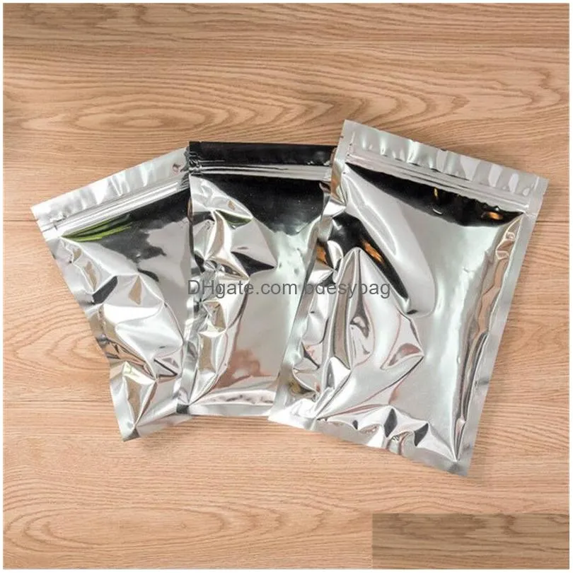 plastic smell proof bag resealable zipper bags food tea storage packaging pouch empty aluminum foil self seal pouches