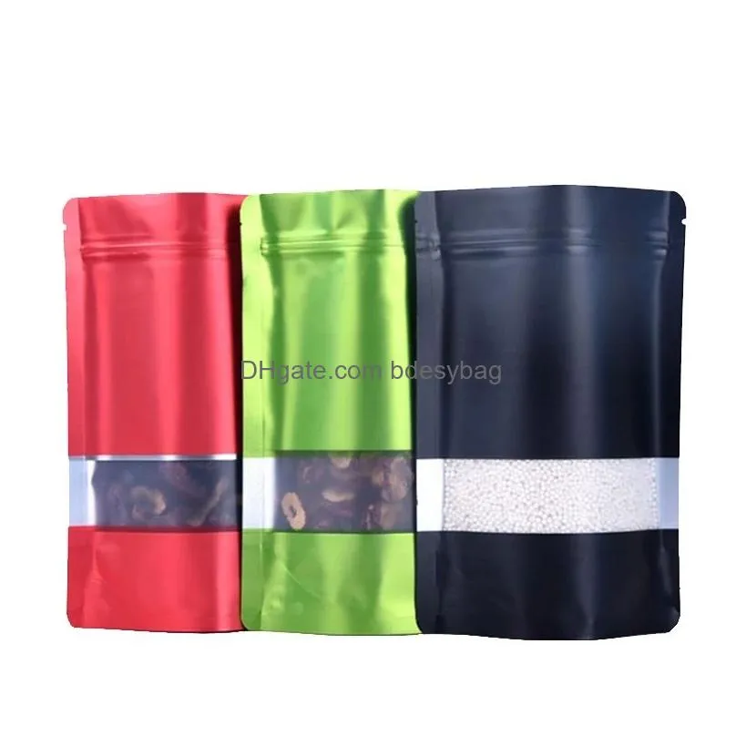 100pcs colorful aluminum foil tea packaging bag coffee bean biscuit baking self adhesive food sealing bags recyclable