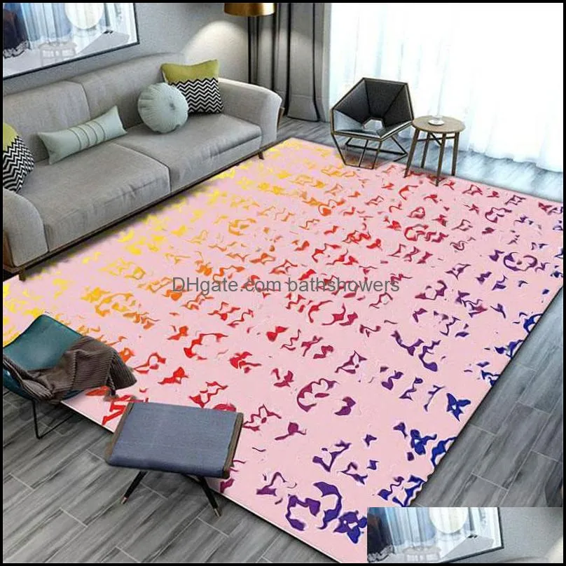 anti-skid 3d print living room big carpet study floor rug tea table foot pad lobby door mat bay window cushion easy wash