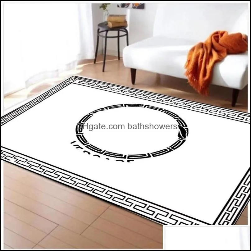 luxury designer non-slip floor mat rectangular carpet runner rug for bedroom/living room/dining room/kitchen