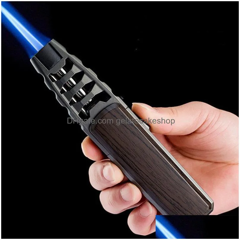 kitchen bbq cigar big  flame fire torch outdoor camping lighter mans tools without butane gas