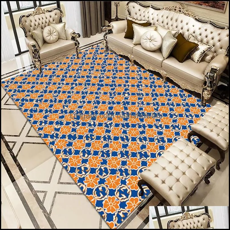 carpets designer art colorful lattice carpet for living room bedroom anti-slip floor mat fashion kitchen area rugs