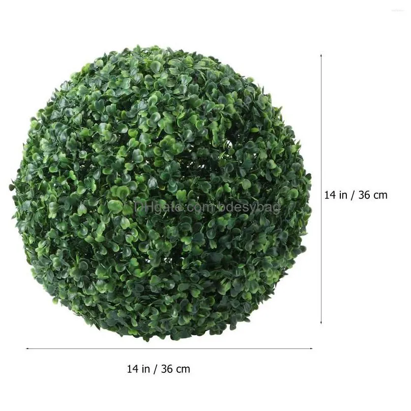 decorative flowers 23cm artificial ceiling boxwood topiary plants balls for indoor outdoor garden wedding balcony backyard home