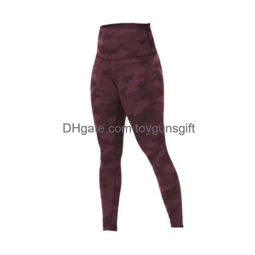 Womens Sport Yoga Leggings Camouflage Tights Women Breathable High Waist Push Up Sports Gym Pants Fitness Athletic Buttery Drop Delive Dh5Np