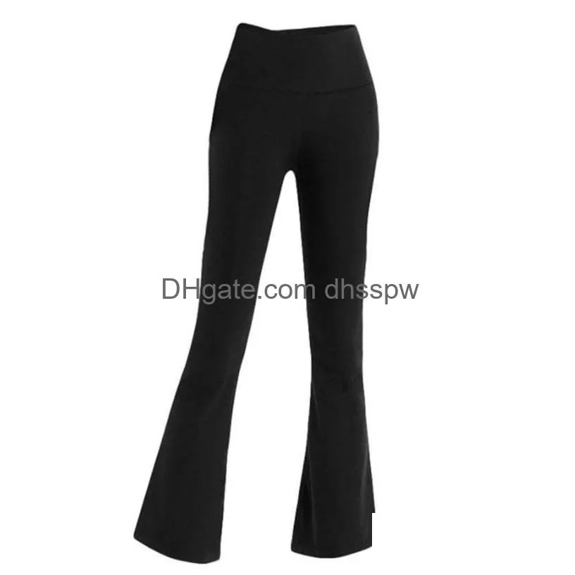 You Want Flare Pants Women Leggings Lu-088 Yoga Pant Super Stretchy High Waist Gym Workout Flared Wide Killer Legs Trousers Drop Deliv Dhrtx