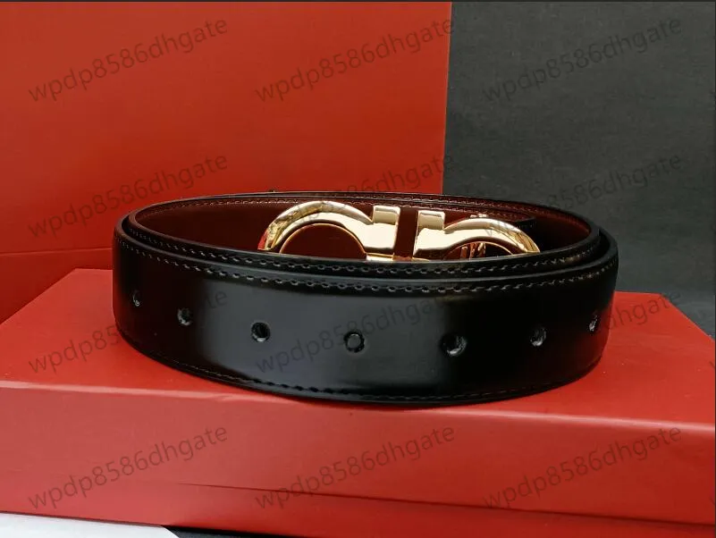 2023 Men Designers Belts Classic fashion casual letter smooth buckle womens mens leather belt width 3.3cm with Classic Litchi Pattern