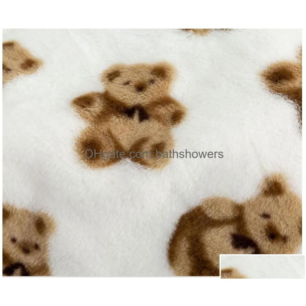 blankets designer cute little bear grain blanket imitation rabbit crystal veet nap double sofa blanket