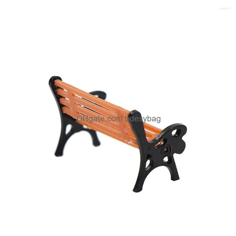 decorative flowers brand model park bench 0.79 0.55 0.35inch/2 1.4 0.9cm 10pcs 187 chair for ho scale street layout