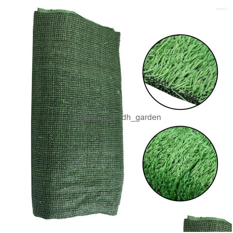 decorative flowers 1pcs artificial grass mat 200x200cm encryption simulated lawn carpet plant wall decoration mini gardening props