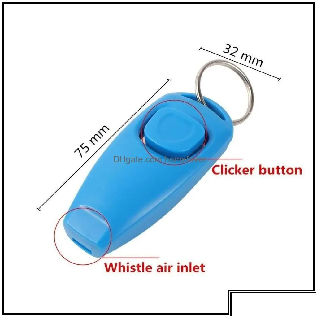 Dog Training & Obedience Dog Training Obedience Pet Whistle And Clicker Puppy Stop Barking Aid Tool Portable Trainer Pro Homeindustry Dhzzh