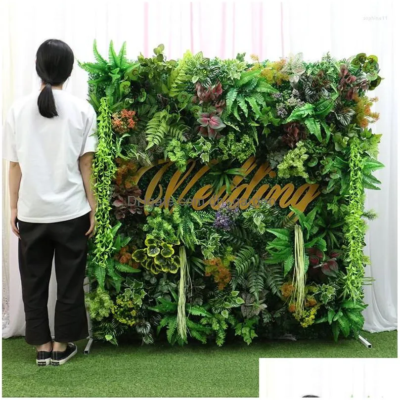 decorative flowers 150cm homemade diy quality simulation moss lawn artificial green plants grass wall window display shop el ktv dcor