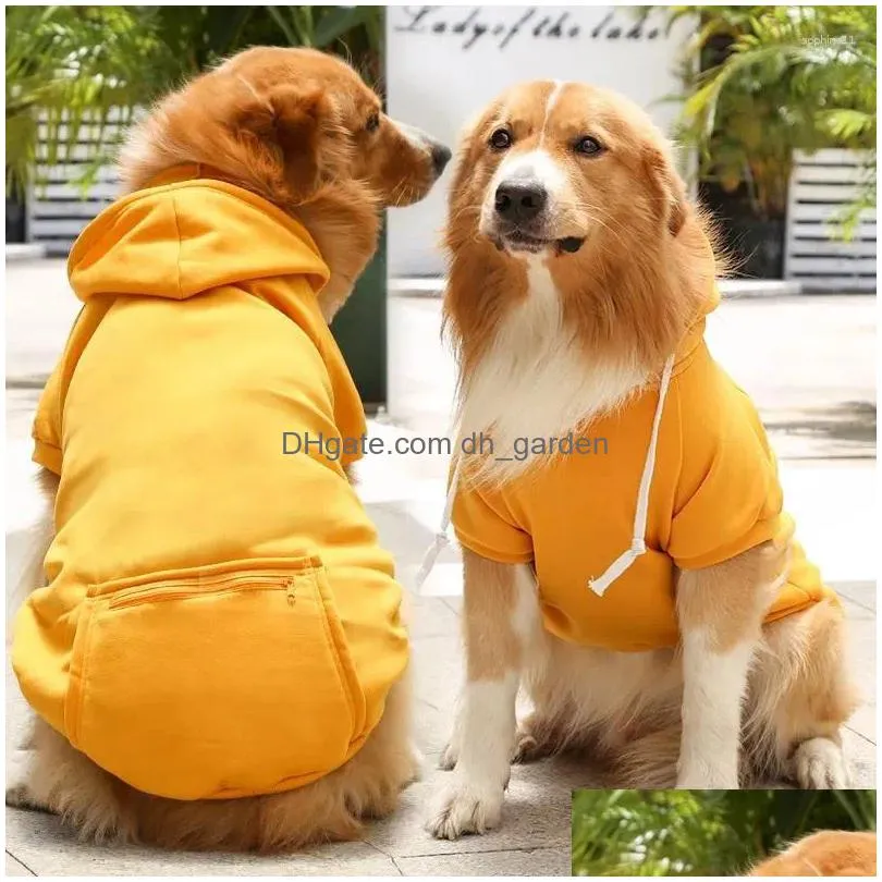 dog apparel winter pet clothes dogs hoodies fleece warm sweater soft pets clothing zipper pocket costume coat m l xl accessories