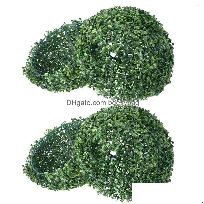 decorative flowers 23cm artificial ceiling boxwood topiary plants balls for indoor outdoor garden wedding balcony backyard home