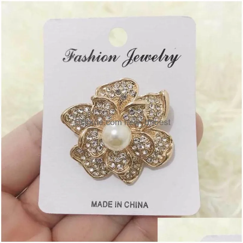 Pins, Brooches 2022 New Arrival Style Charm Lady Designer Brooches Pins For Fashion Women Party Jewelry Gift High Quality Drop Deliver Dh1Pt