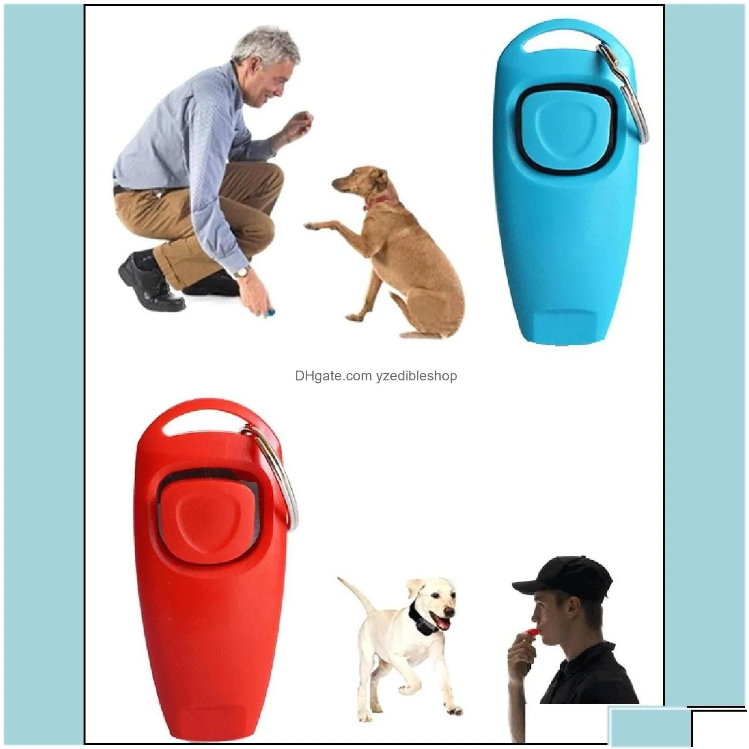 Dog Training & Obedience Dog Training Obedience Pet Whistle And Clicker Puppy Stop Barking Aid Tool Portable Trainer Pro Homeindustry Dhupb