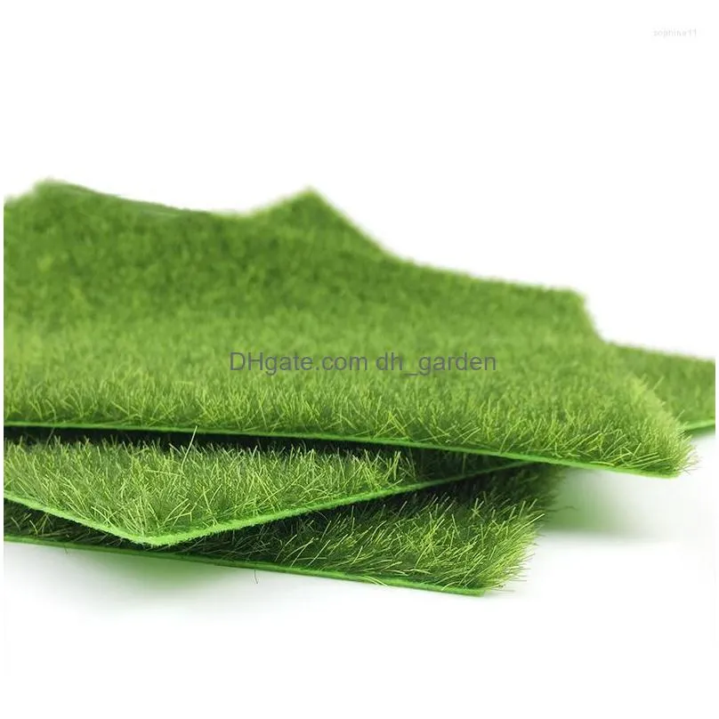 decorative flowers 15 15cm simulated lawn moss turf false decoration outdoor indoor balcony green carpet mat micro landscape