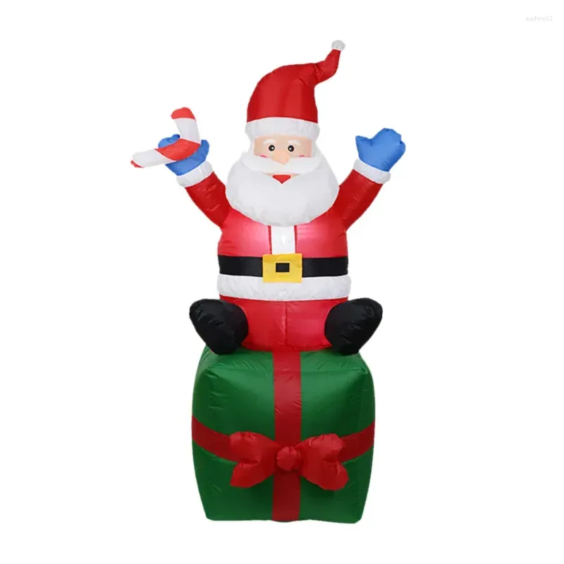 party decoration led inflatable christmas santa claus ornament outdoor decorations for home navidad 2023 year decor uk/us/eu