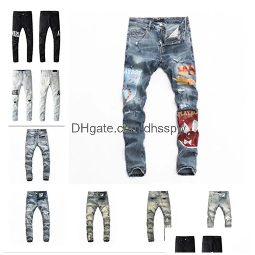 20Ss Jeans Mens Designer Died Ripped Biker Slim Fit Motorcycle Denim For Men S Fashion Jean Mans Pants Pour Hommes 2022 High Drop Deli Dhqgs