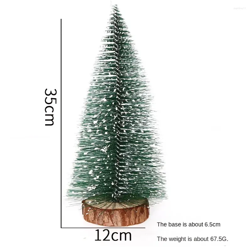 christmas decorations 40cm artificial trees snow pine tree desktop decorative mini ornament navidad xmas year