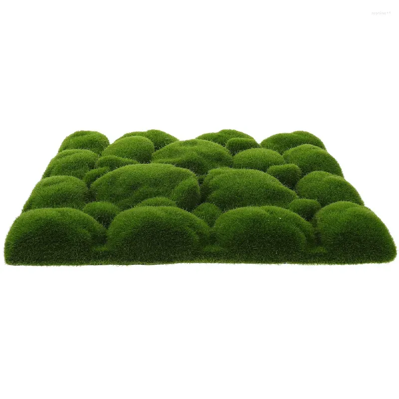 decorative flowers plants decor simulated moss decoration artificial fake grass pad silk cotton simulation