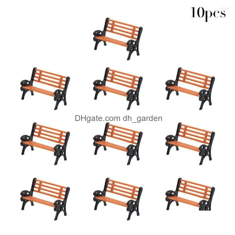 decorative flowers brand model park bench 0.79 0.55 0.35inch/2 1.4 0.9cm 10pcs 187 chair for ho scale street layout