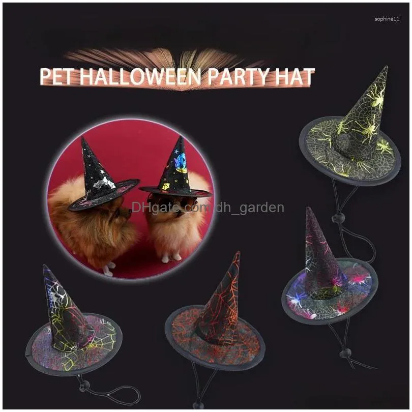 dog apparel halloween pet hat witch cute christmas festival cap animal headwear cosplay costume po prop supplier