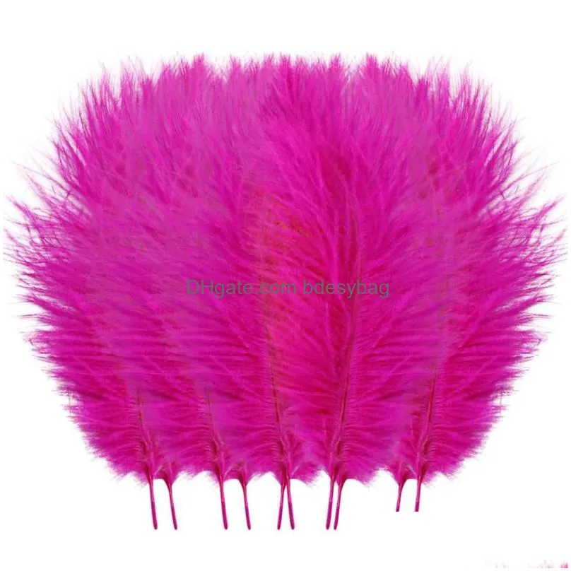 party decoration 10pcs/lot natural multicolor ostrich feathers wedding home diy floating plumes table centerpiece crafts 5w