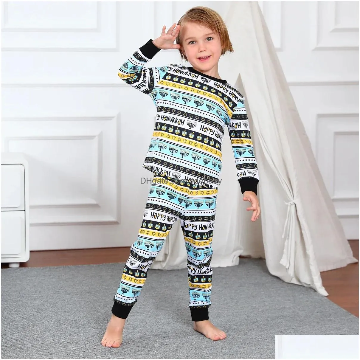 Pijamas Pijamas Niños Pijamas Halloween Niños Pijama Set Niño Dinosaurio  Ropa de dormir Niñas pequeñas Navidad Pjs Pijamas de invierno 231019 Drop