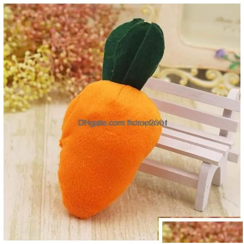 Dog Toys & Chews Dog Toys Chews Carrot Plush Chew Squeaker Toy Vegetables Shape Pet Puppy Drop Delivery Home Garden Supplies Home Gard Dhcuf