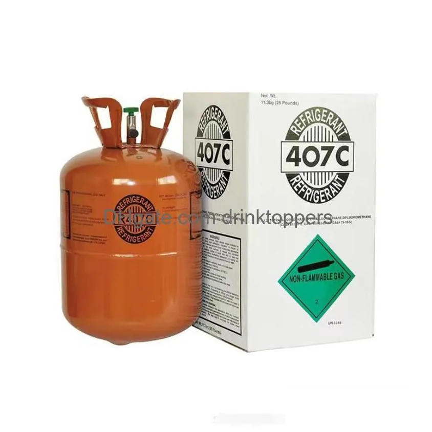 freon steel cylinder packaging r407c 25lb tank refrigerant for air conditioners