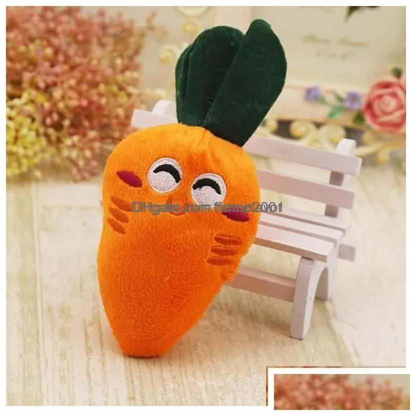 Dog Toys & Chews Dog Toys Chews Carrot Plush Chew Squeaker Toy Vegetables Shape Pet Puppy Drop Delivery Home Garden Supplies Home Gard Dhcuf