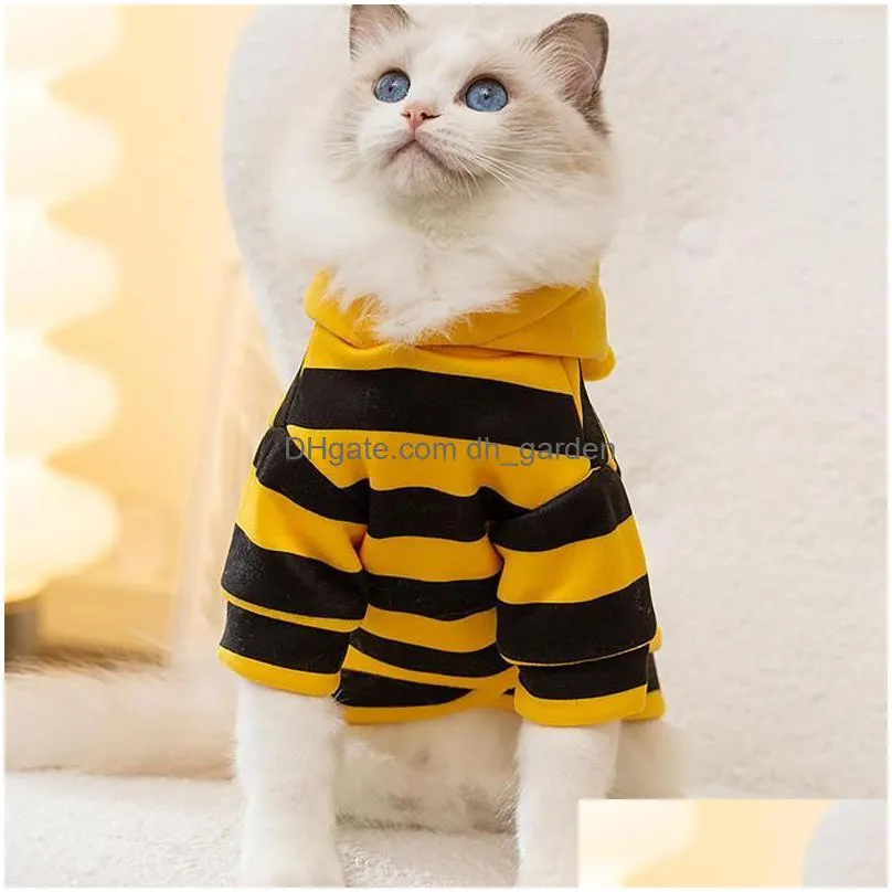 dog apparel bee costume pet halloween hoodies soft cat holiday cosplay warm clothes funny outfits for dogs kitten puppy