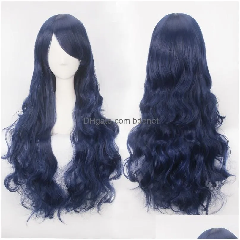 Cosplay Wigs 80Cm Wigs Cosplay Wig 20 Colors Long Loose Curly Cos Party Hair Products Drop Delivery Hair Products Hair Wigs Dhugh