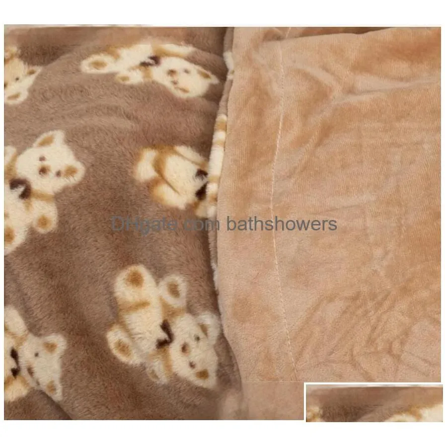 blankets designer cute little bear grain blanket imitation rabbit crystal veet nap double sofa blanket