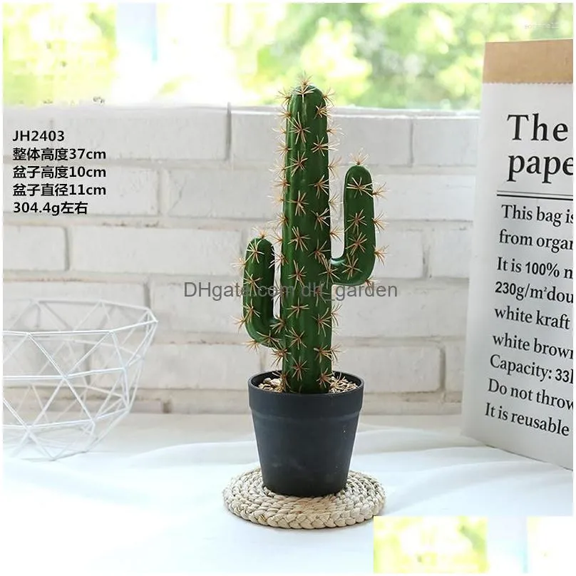 decorative flowers artificial tropical cactus bonsai creative ornaments succulents home decoration fake plant