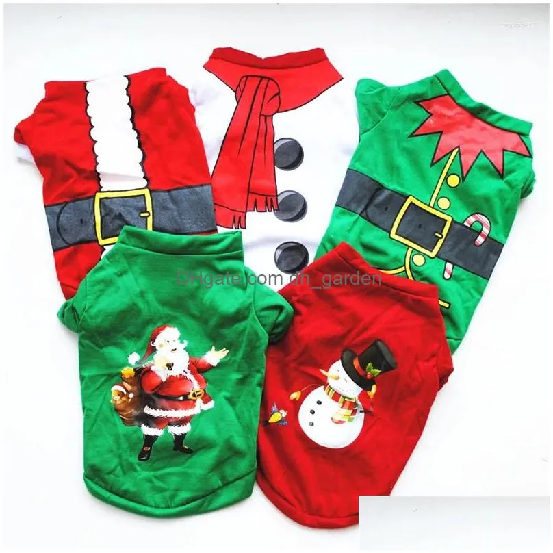 dog apparel christmas costume pet clothes for shirt cute xmas clothing puppy kitty dogs pets chihuahua 