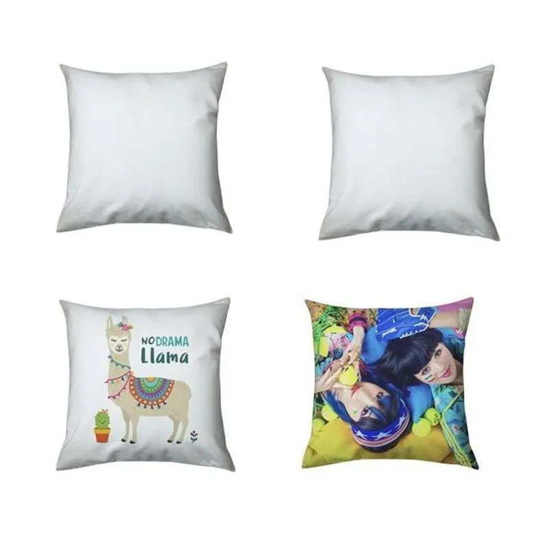 3 sizes sublimation pillowcase doublefaced heat transfer printing pillow covers blank pillow cushion without insert polyester pillow covers