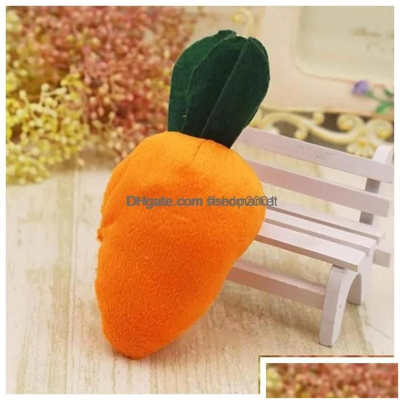 Dog Toys & Chews Dog Toys Chews Carrot Plush Chew Squeaker Toy Vegetables Shape Pet Puppy Drop Delivery Home Garden Supplies Home Gard Dhirt