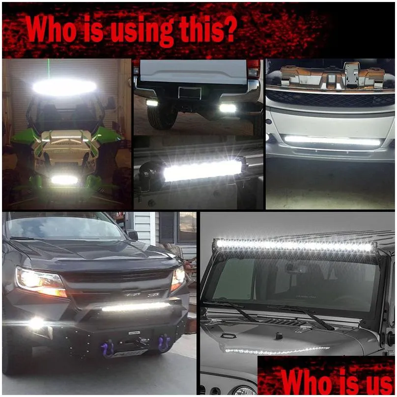 lymoyo 6d slim led light bar 12v 8 14 20 26 32 38 44 50 inch spot flood combo for suv 4x4 off road led work lamp