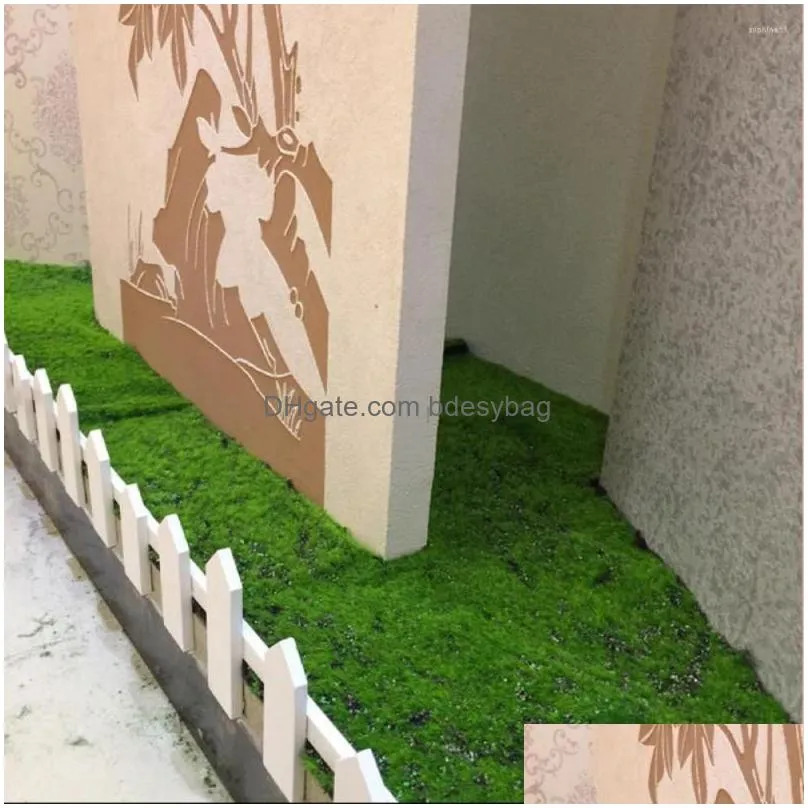 decorative flowers simulation artificial 1x1m foldable moss grass turf mat home lawn fake design garden landscape decor