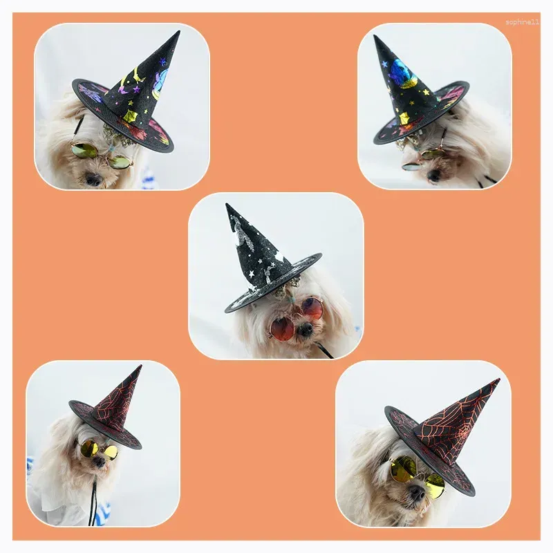 dog apparel halloween pet hat witch cute christmas festival cap animal headwear cosplay costume po prop supplier