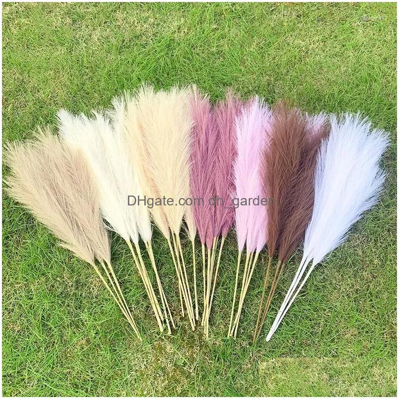 decorative flowers 70cm simulation silk pampas grass flower artificial bouquet fake plants for wedding home room decor christmas