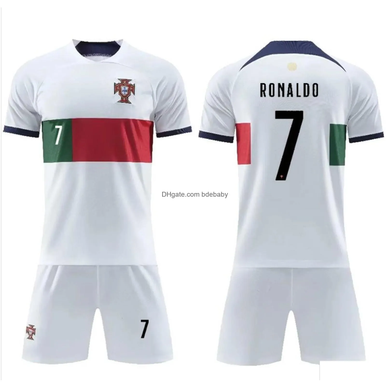 Clothing Sets Clothing Sets 2023 24 Arrival Portugal Jersey Kid Soccer Ronaldo 7 For Adt Kit 231019 Drop Delivery Baby, Kids Maternity Dh2Ii